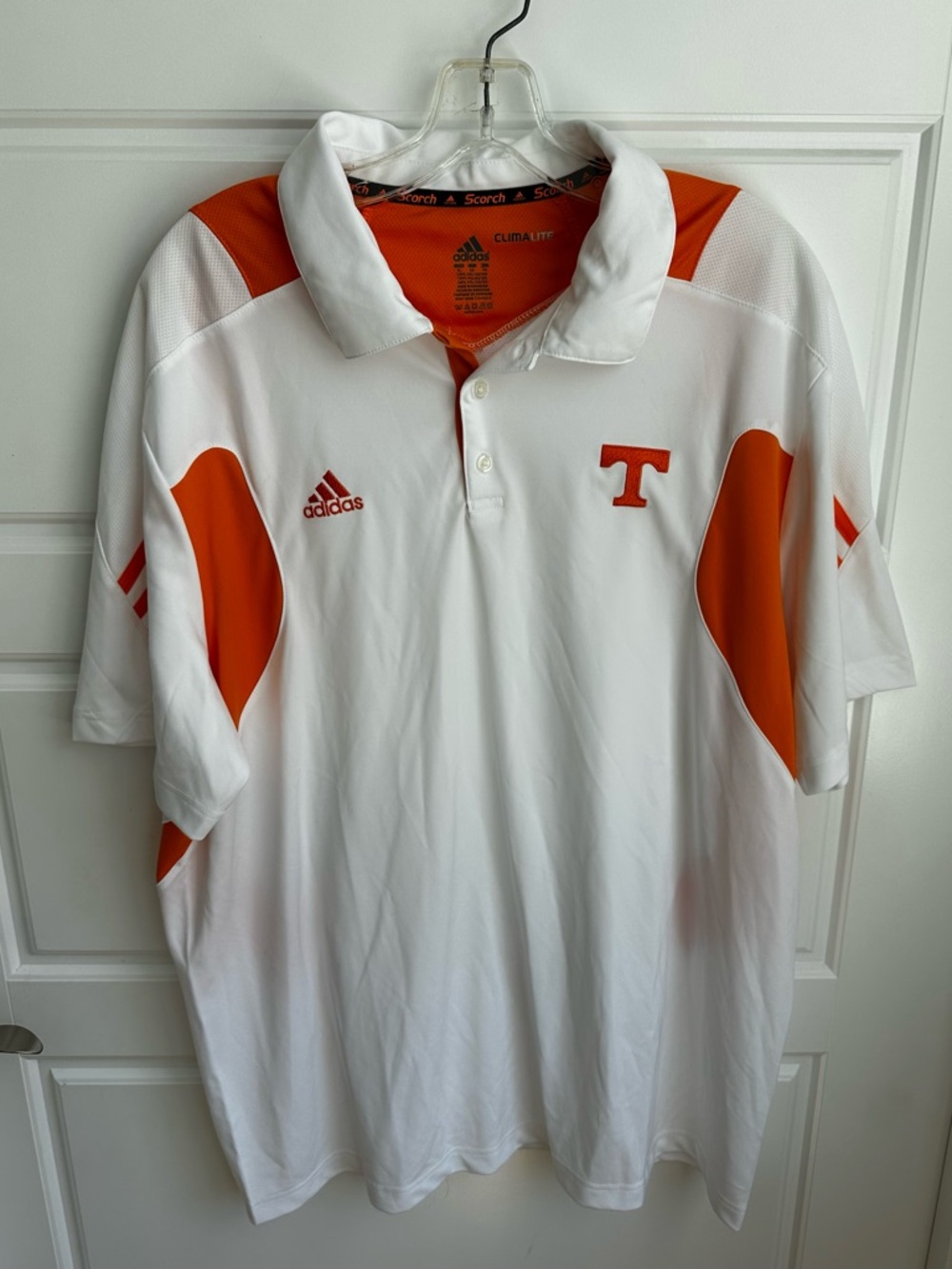 Tennessee VOLS Adidas Climalite Fabric Polo Shirt Size X Large